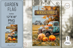 Welcome Garden flags| Garden Flag Sublimation|autumn flag Product Image 1