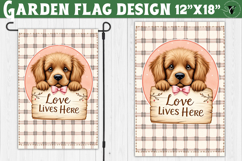 Dog Garden flag | Farmhouse | Love Lives Here Product Image 1