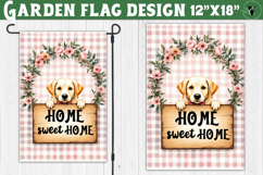 Dog Garden flag | Farmhouse | Home Sweet Home Product Image 1