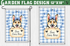 Dog Garden flag | Farmhouse | Love Lives Here Product Image 1