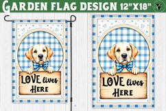 Dog Garden flag | Farmhouse | Love Lives Here Product Image 1
