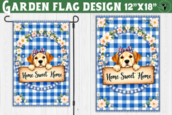 Dog Garden flag | Farmhouse | Home Sweet Home Product Image 1