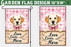 Dog Garden flag | Farmhouse | Love Lives Here Product Image 1
