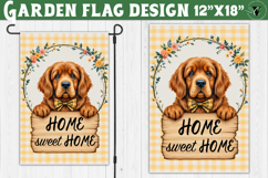 Dog Garden flag | Farmhouse | Home Sweet Home Product Image 1