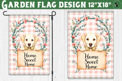 Dog Garden flag | Farmhouse | Home Sweet Home Product Image 1