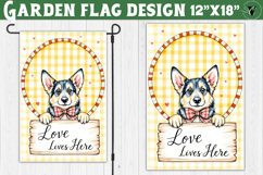 Dog Garden flag | Farmhouse | Love Lives Here Product Image 1