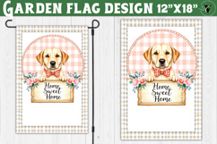 Dog Garden flag | Farmhouse | Home Sweet Home Product Image 1