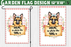 Dog Garden flag | Farmhouse | Home is where the Dog is Product Image 1