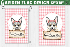 Dog Garden flag | Farmhouse | Love Lives Here Product Image 1