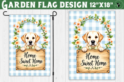Dog Garden flag | Farmhouse | Home Sweet Home Product Image 1