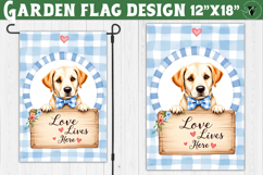 Dog Garden flag | Farmhouse | Love Lives Here Product Image 1