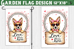 Dog Garden flag | Farmhouse | Love Lives Here Product Image 1