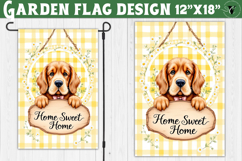 Dog Garden flag | Farmhouse | Home Sweet Home Product Image 1