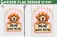 Dog Garden flag | Farmhouse | Home Sweet Home Product Image 1