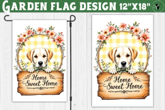 Dog Garden flag | Farmhouse | Home Sweet Home Product Image 1