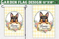 Dog Garden flag | Farmhouse | Home Sweet Home Product Image 1