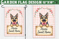 Dog Garden flag | Farmhouse | Home Sweet Home Product Image 1
