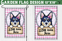 Dog Garden flag | Farmhouse | Love Lives Here Product Image 1