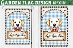 Dog Garden flag | Farmhouse | Love Lives Here Product Image 1