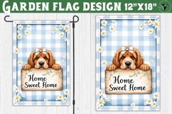 Dog Garden flag | Farmhouse | Home Sweet Home Product Image 1