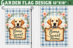 Dog Garden flag | Farmhouse | Home Sweet Home Product Image 1