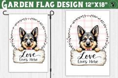 Dog Garden flag | Farmhouse | Love Lives Here Product Image 1