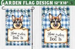 Dog Garden flag | Farmhouse | Home is where the Dog is Product Image 1