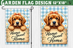 Dog Garden flag | Farmhouse | Home Sweet Home Product Image 1