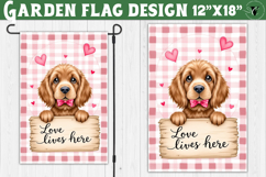 Dog Garden flag | Farmhouse | Love Lives Here Product Image 1