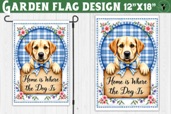Dog Garden flag | Farmhouse | Home is where the Dog is Product Image 1