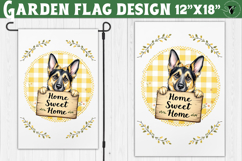 Dog Garden flag | Farmhouse | Home Sweet Home Product Image 1