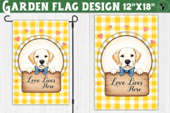 Dog Garden flag | Farmhouse | Love Lives Here Product Image 1