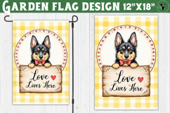 Dog Garden flag | Farmhouse | Love Lives Here Product Image 1