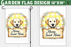 Dog Garden flag | Farmhouse | Home Sweet Home Product Image 1