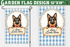 Dog Garden flag | Farmhouse | Love Lives Here Product Image 1
