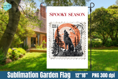 Garden Flag Sublimation designs | Halloween Sublimation Product Image 1