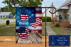 4th of July garden flag png sublimation Quote Background USA Product Image 1