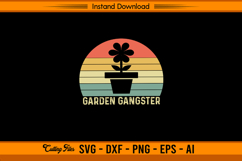 Garden Gangster Retro SVG for Plant and Garden Lovers Product Image 1
