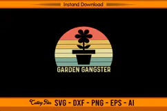 Garden Gangster Retro SVG for Plant and Garden Lovers Product Image 1