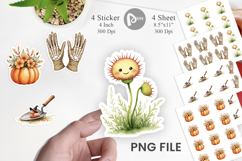 Sticker Watercolor Garden Ghouls Product Image 1