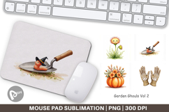 Mouse Pad Watercolor Garden Ghouls Product Image 1