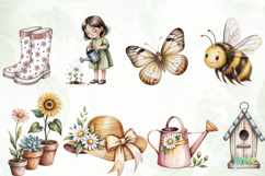 Garden Girl Watercolor Sublimation Product Image 7