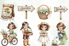 Garden Girl Watercolor Sublimation Product Image 6