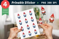 Garden Gnome Sticker Clipart Product Image 1