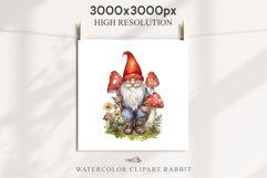 Garden Gnome House Fantasy Watercolor Fairytales Clipart PNG Transparent Print for invitation t-shirt designs sublimation designs tumbler kids printable digital watercolor Forest Gnome mushroom png, Floral flowers, magic fantasy clipart, garden gnomes fai