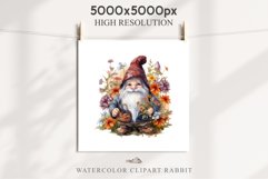 Garden Gnome House Fantasy Watercolor Fairytales Clipart PNG Transparent Print for invitation t-shirt designs sublimation designs tumbler kids printable digital watercolor Forest Gnome mushroom png, Floral flowers, magic fantasy clipart, garden gnomes fai