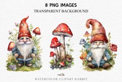 watercolor Forest Gnome house png, Floral flowers, magic fantasy clipart, clip art, garden gnomes fairy