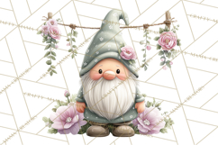 Easter Garden Gnomes, Cute Mini World Spring Clipart Png Product Image 5