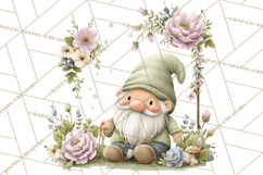 Easter Garden Gnomes, Cute Mini World Spring Clipart Png Product Image 2