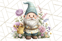 Easter Garden Gnomes, Cute Mini World Spring Clipart Png Product Image 4